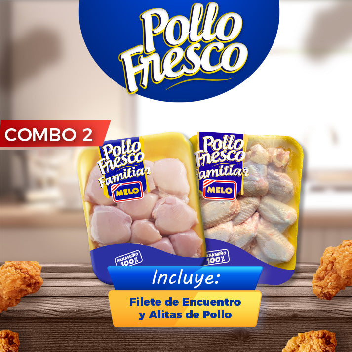 Combo #2 Pollo Fresco (Filete de encuentro + Alas)